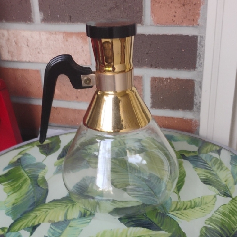 Gold and Black Coffee Carafe